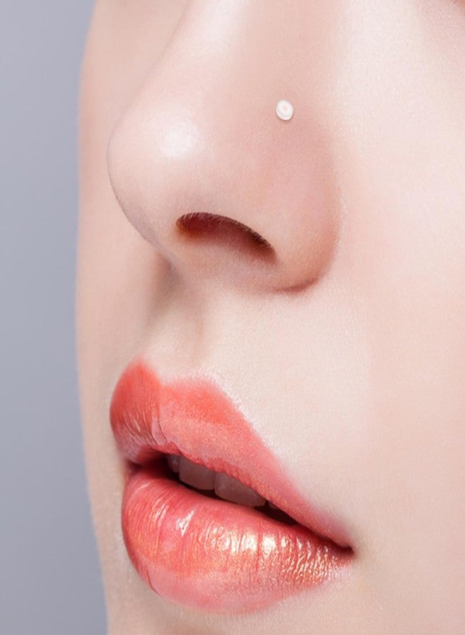 JFORYOU 20g Clear Nose Studs Rings Retainers for Surgery Work 34Pcs Bioflex Plastic Flexible L Shape Flat Top Nose Corkscrew Nostril Bone Piercing Spacers Jewelry - Image 4